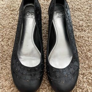 GIANNI BINI Black Flats Size 10